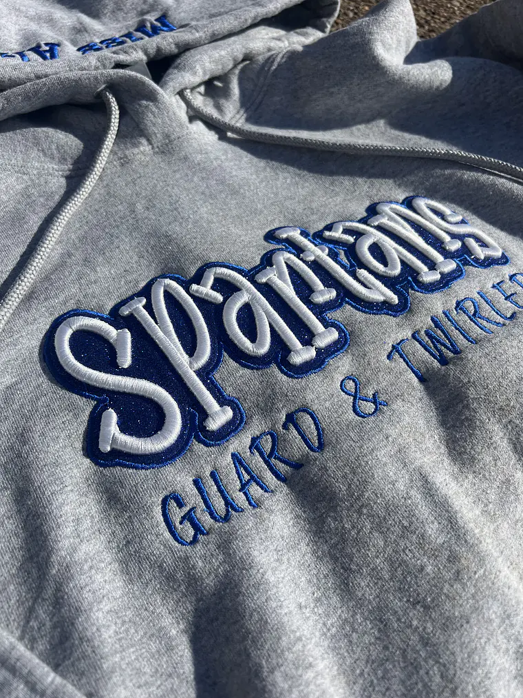 Puff Embroidery Guard & Twirlers Hoodie 2