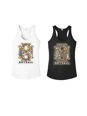 Women's Bling Racerback Softball Tank