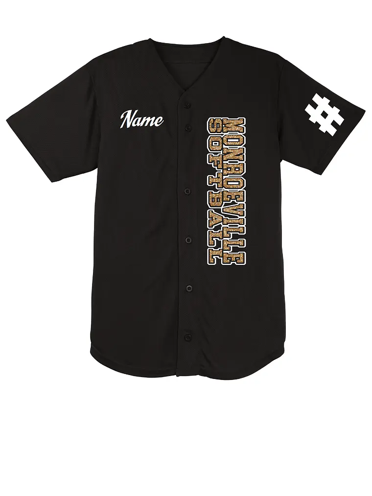 Black Gators Bling Softball Jersey 2