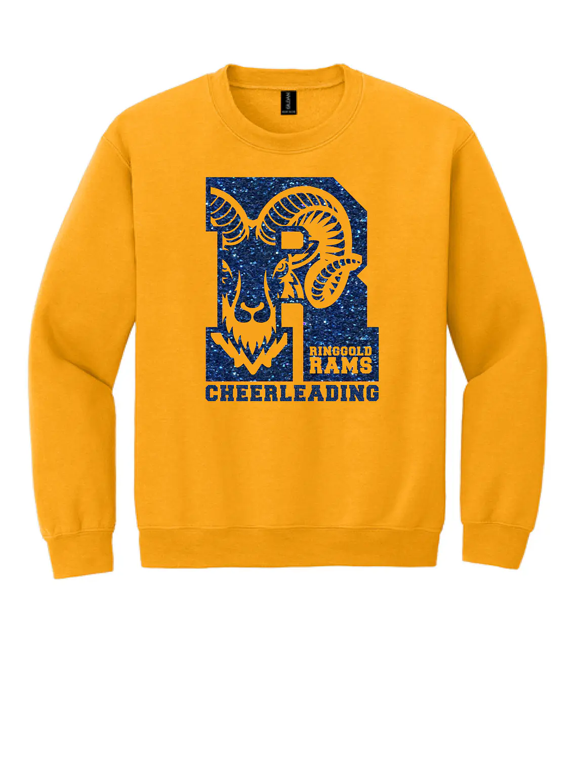 Gold Glitter Rams Crewneck 1