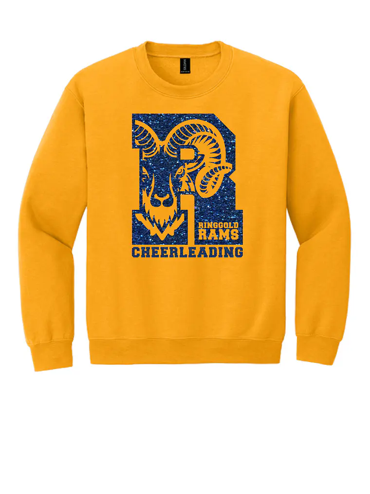 Gold Glitter Rams Crewneck 1