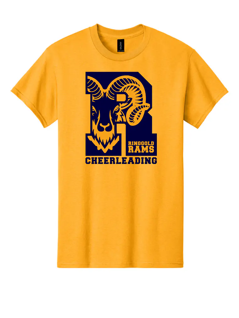 Gold Rams Cheer Tee 1
