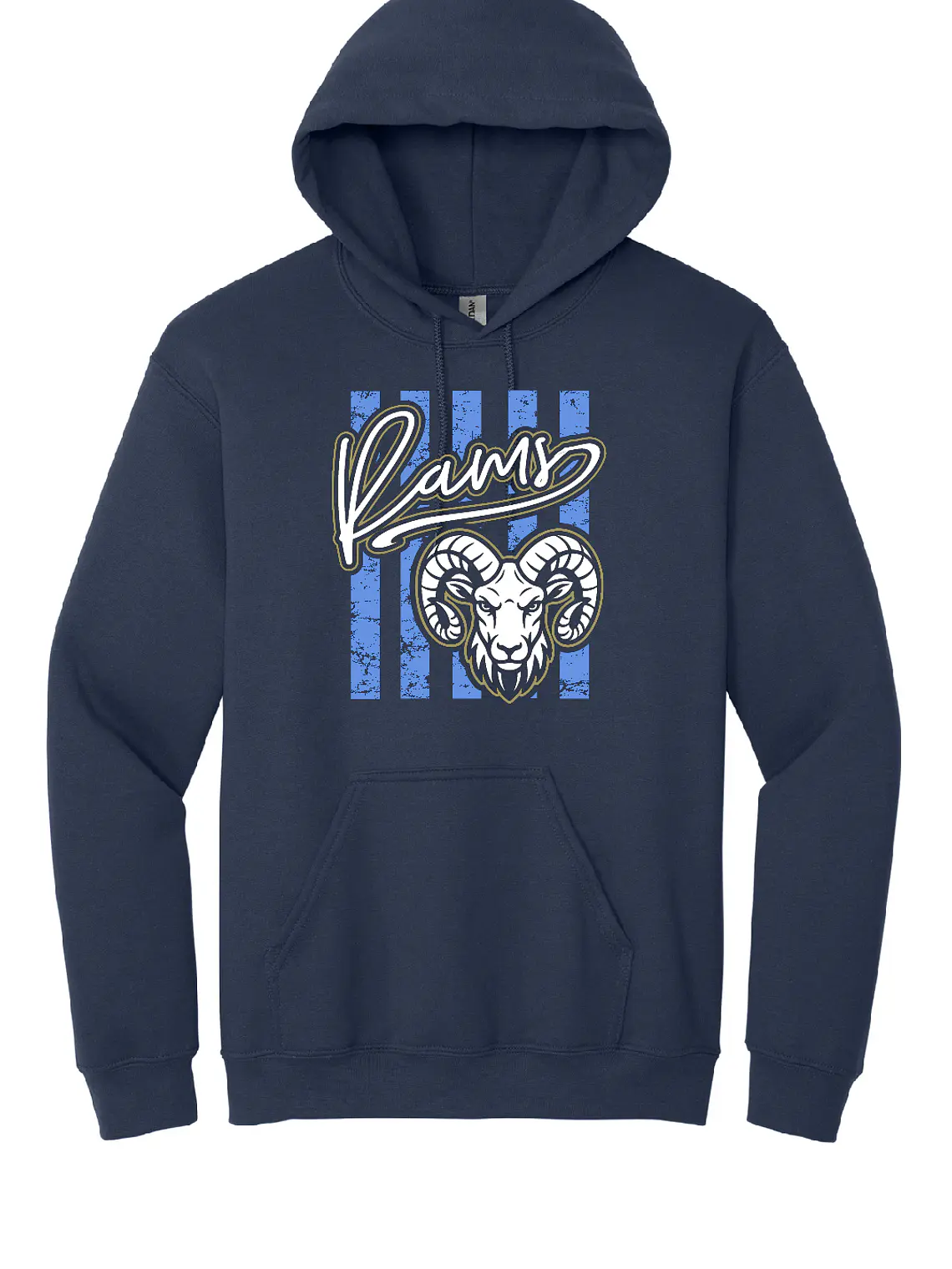 Navy Mascot Hoodie 1