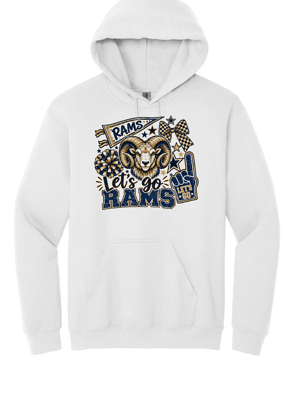 Let's Go Rams Hoodie 1
