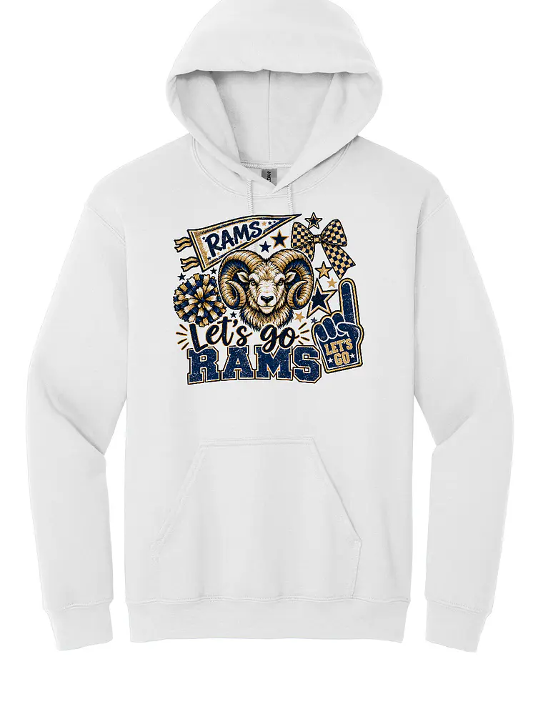 Let's Go Rams Hoodie 1