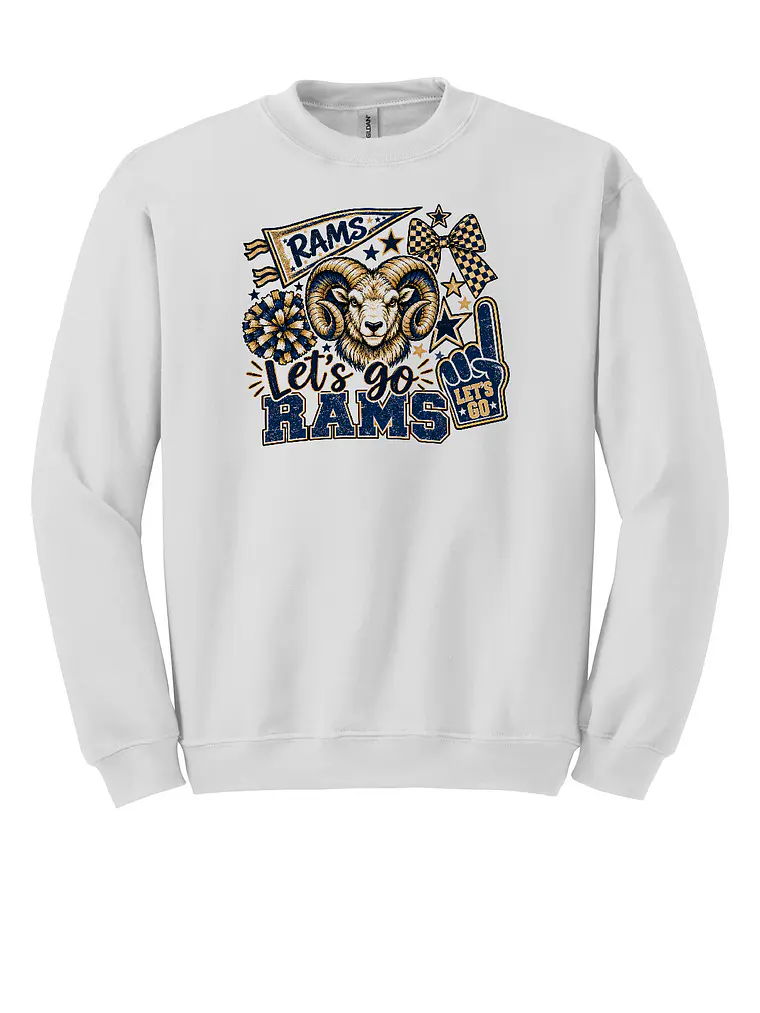 Let's Go Rams Crewneck 1