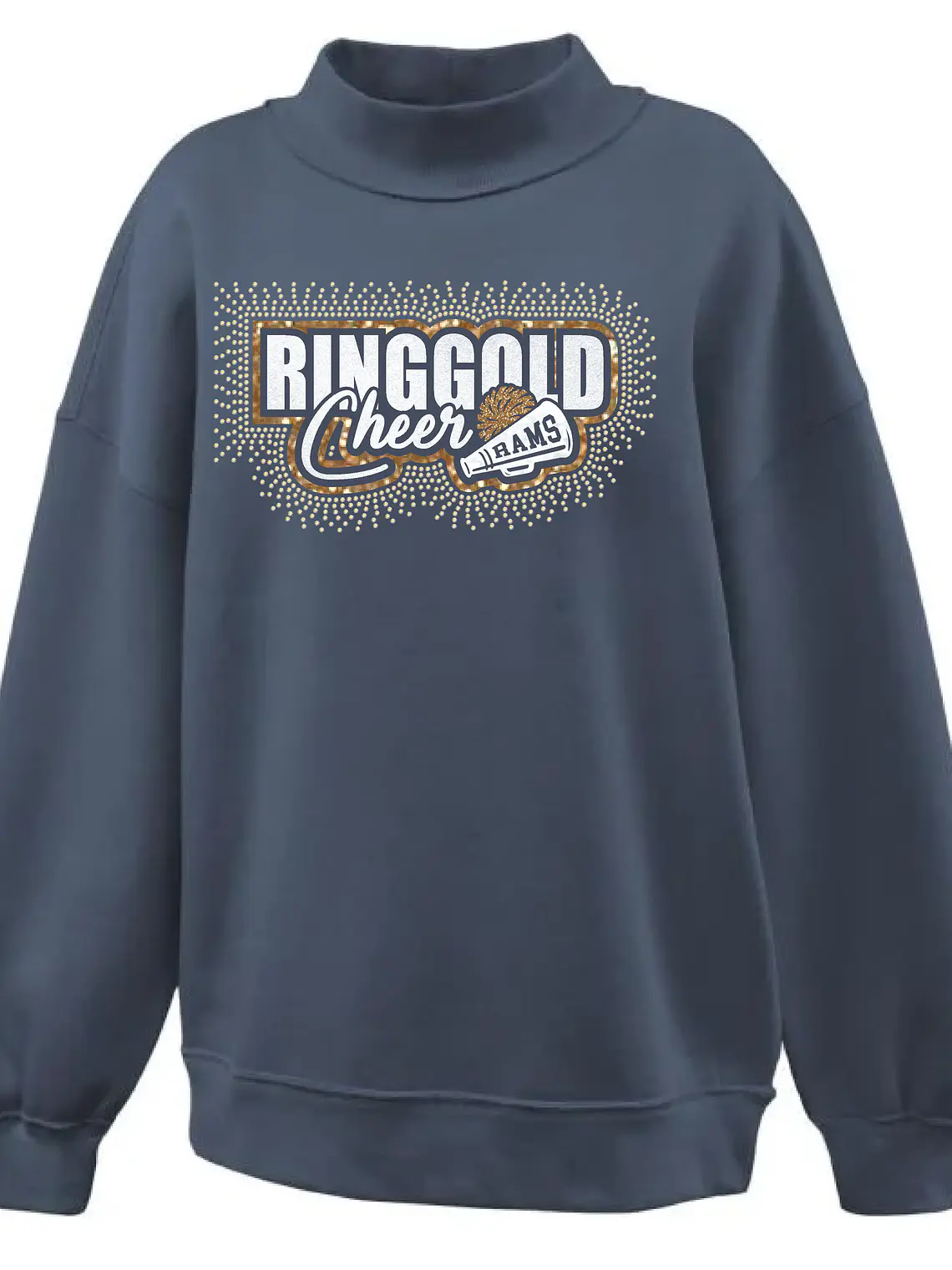 Rhinestone Mockneck Crew 1