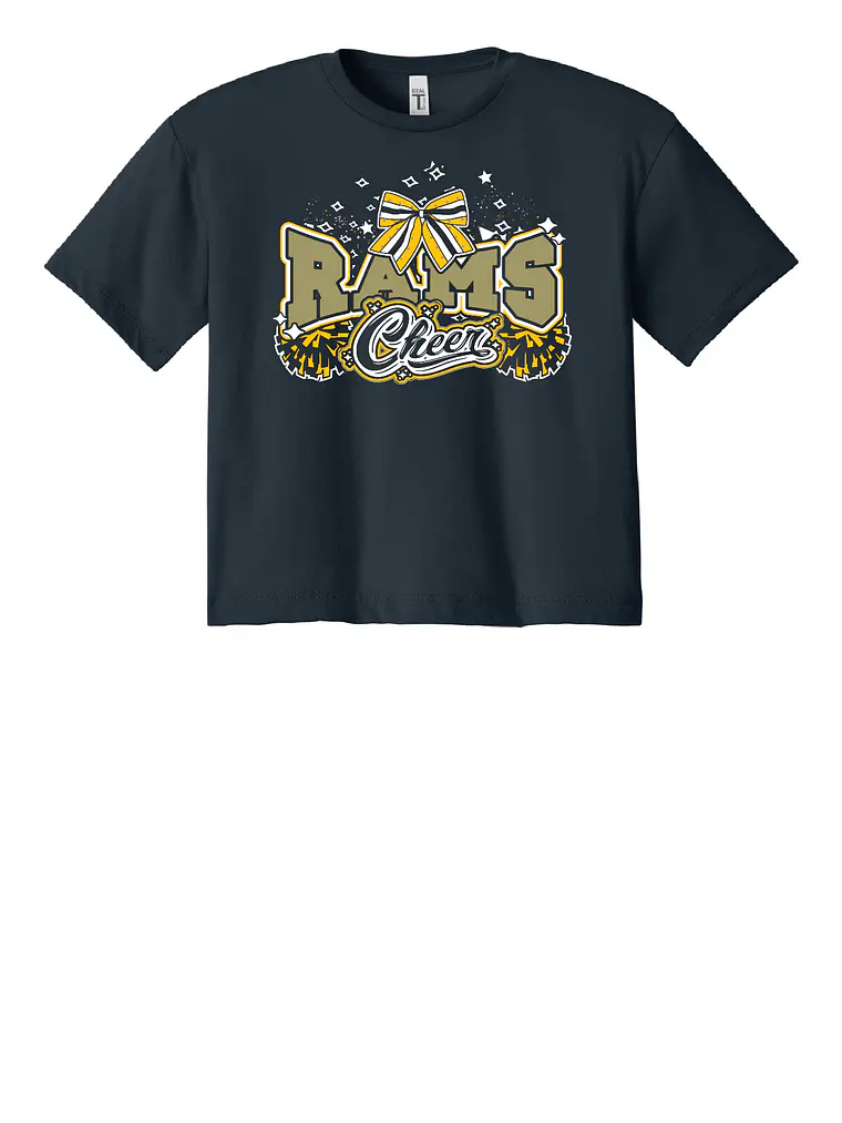 Cropped Rams Bow Tee 1