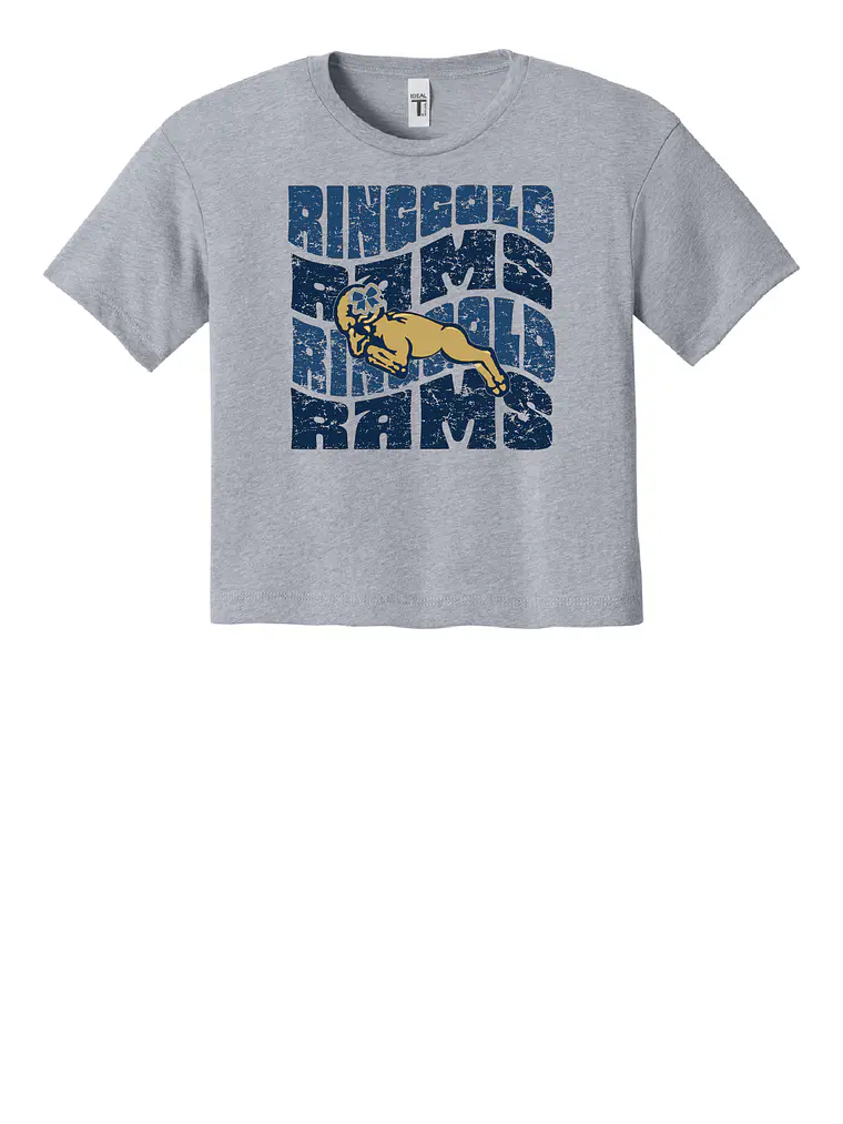 Cropped Retro Ringgold Cheer Tee 1