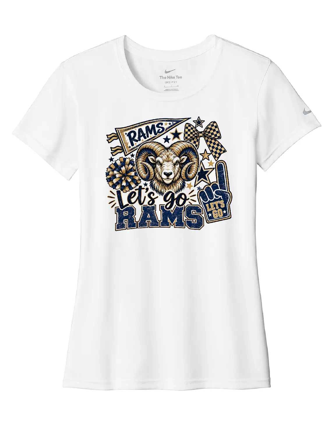 Nike Let's Go Rams Tee (Ladies & Unisex Styles Available) 1