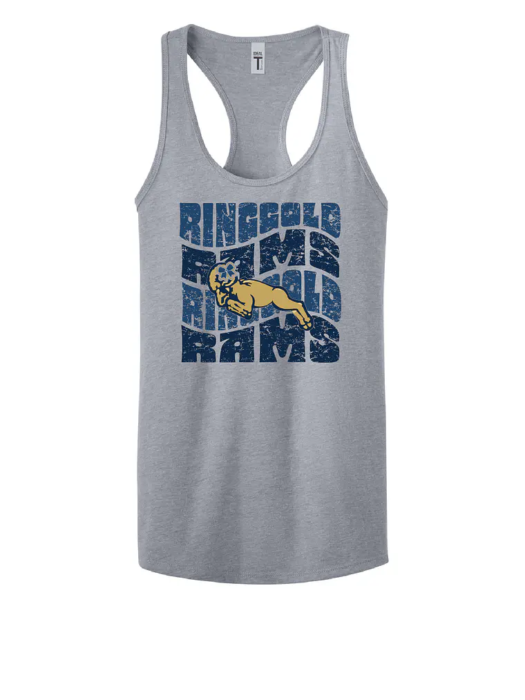 Retro Ringgold Cheer Racerback Tank 1