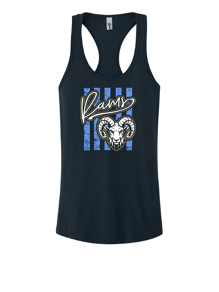 Navy Mascot Racerback Tank 1