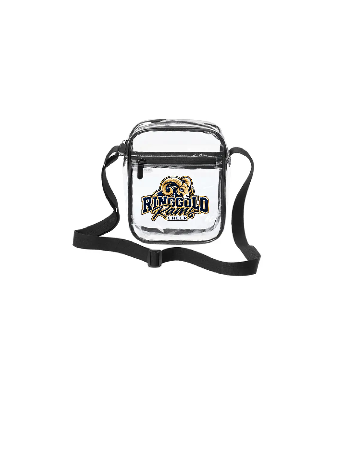 Clear Crossbody Rams Cheer Bag 1