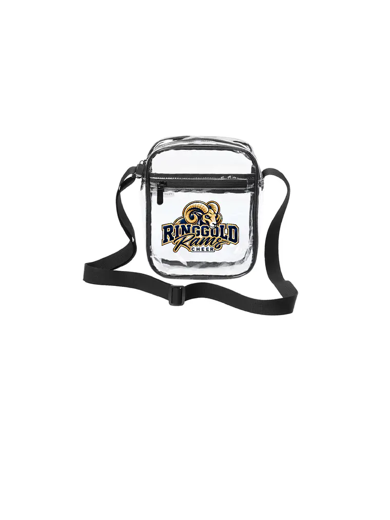 Clear Crossbody Rams Cheer Bag 1