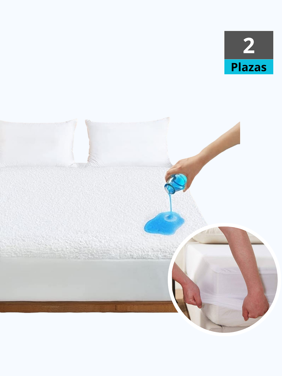 Cubre Colchón Impermeable 2 Plazas Básico | Royal Slero 1