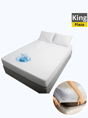 Cubre Colchón Impermeable King Liso Extra Suave