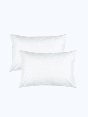 Pack de 2 Fundas De Almohadas Blancas 50x70 