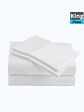 JUEGO DE SÁBANAS BLANCAS KING - Miniatura 2