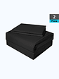 JUEGO DE SÁBANAS NEGRO 2 PLAZAS - Miniatura 2