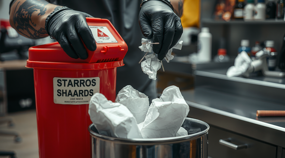 ¿Cómo desechar las agujas y residuos biológicos correctamente?