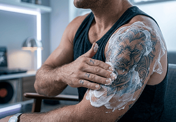 ¿Qué pasa si me pongo mucha crema en el tatuaje?