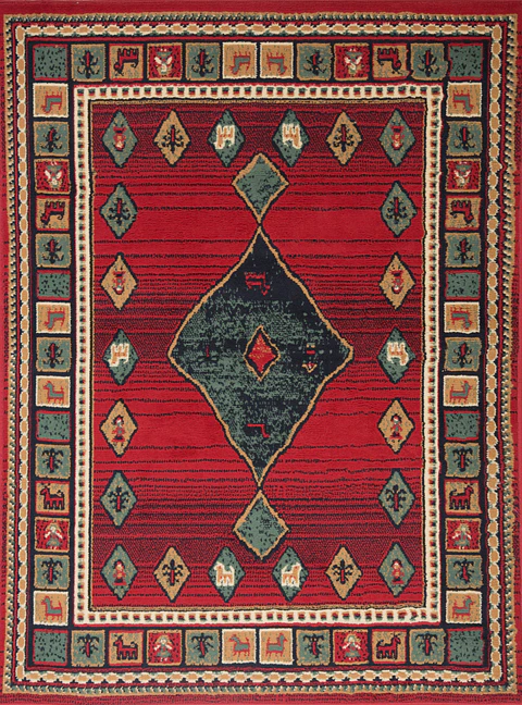 Alfombra Zinnia Rojo