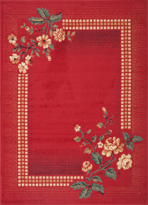 Alfombra Hortensia Rojo