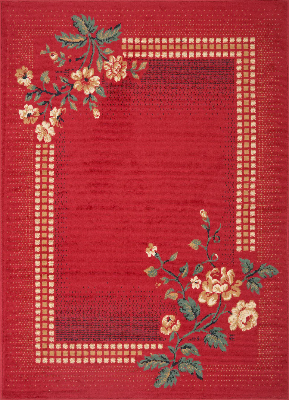 Alfombra Hortensia Rojo 1