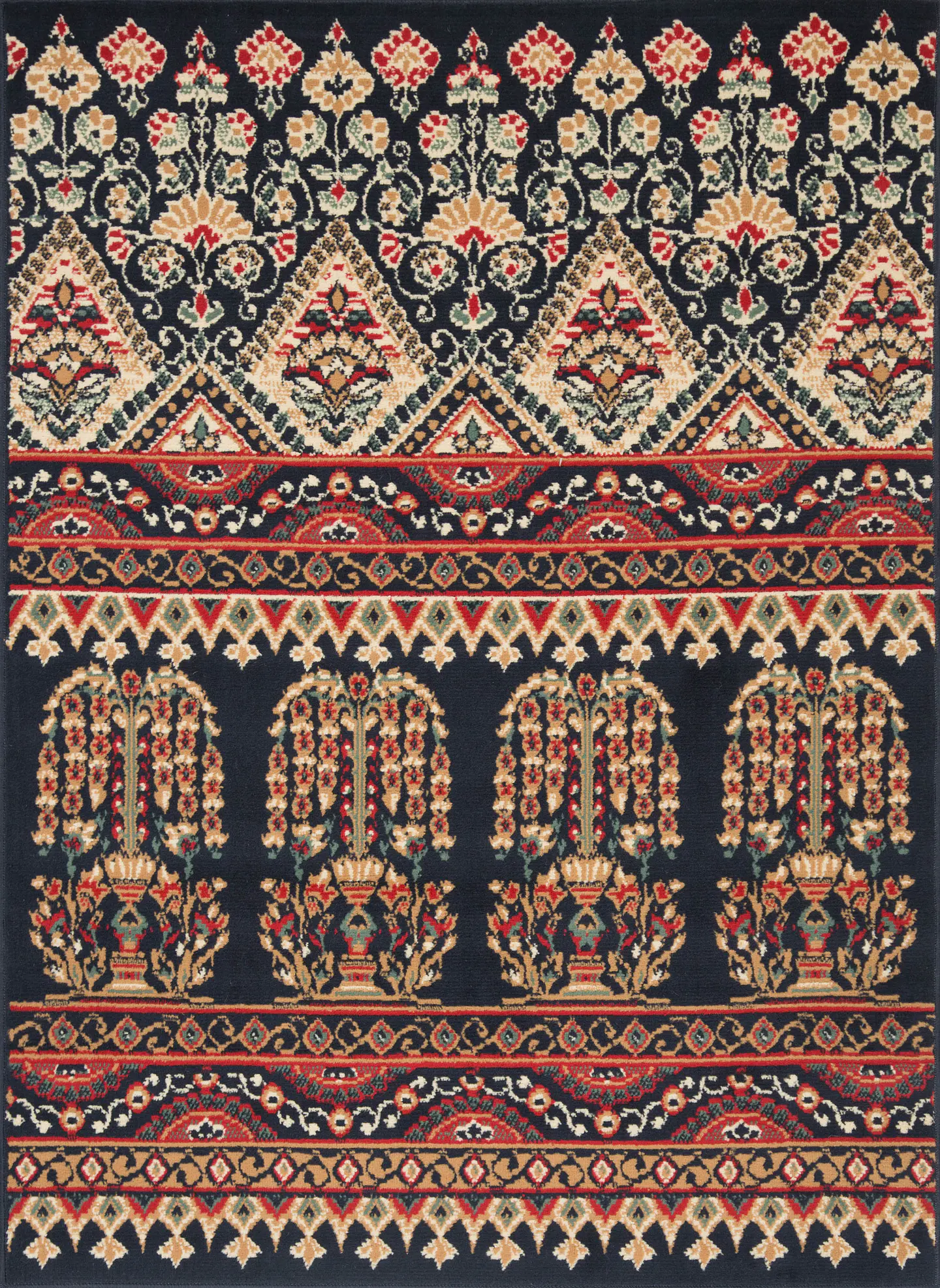 Alfombra Margarita Negro 1