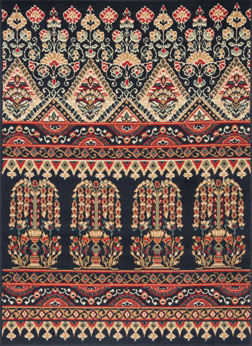 Alfombra Margarita Negro 1