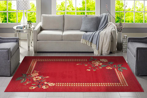 Alfombra Hortensia Rojo
