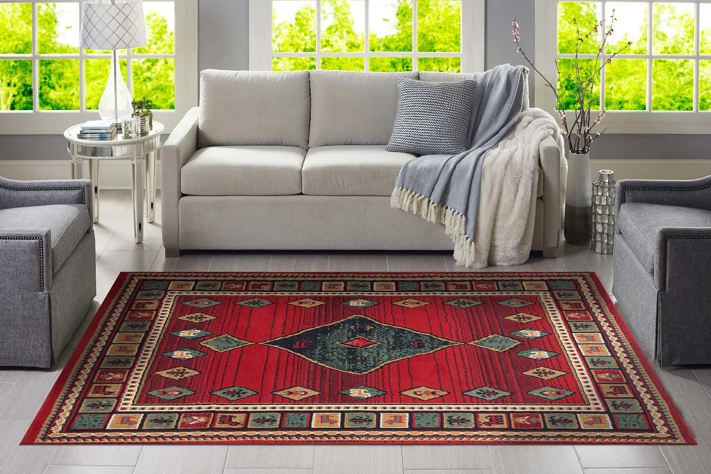 Alfombra Zinnia Rojo 2