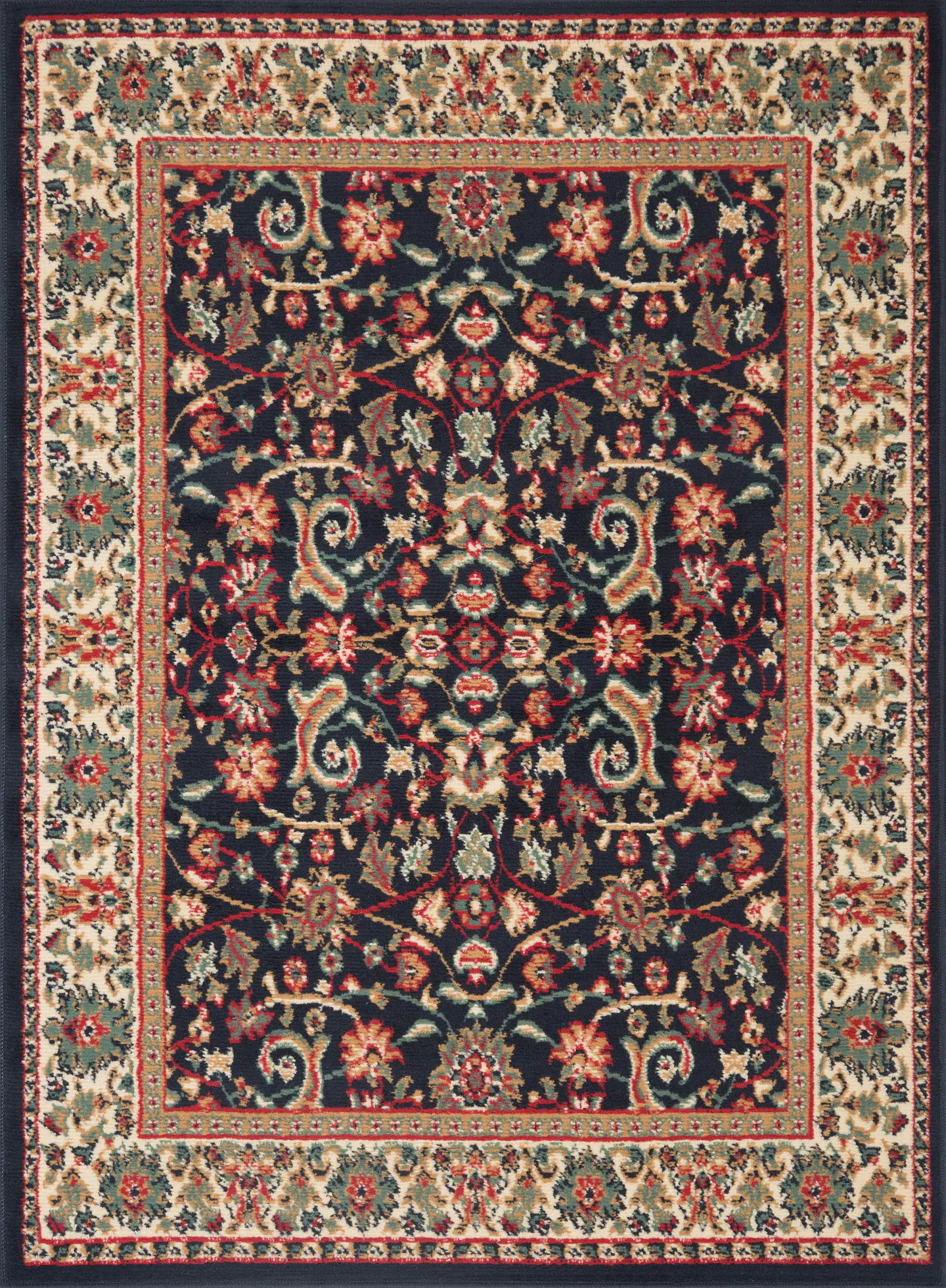 Alfombra Hibisco Negro 1