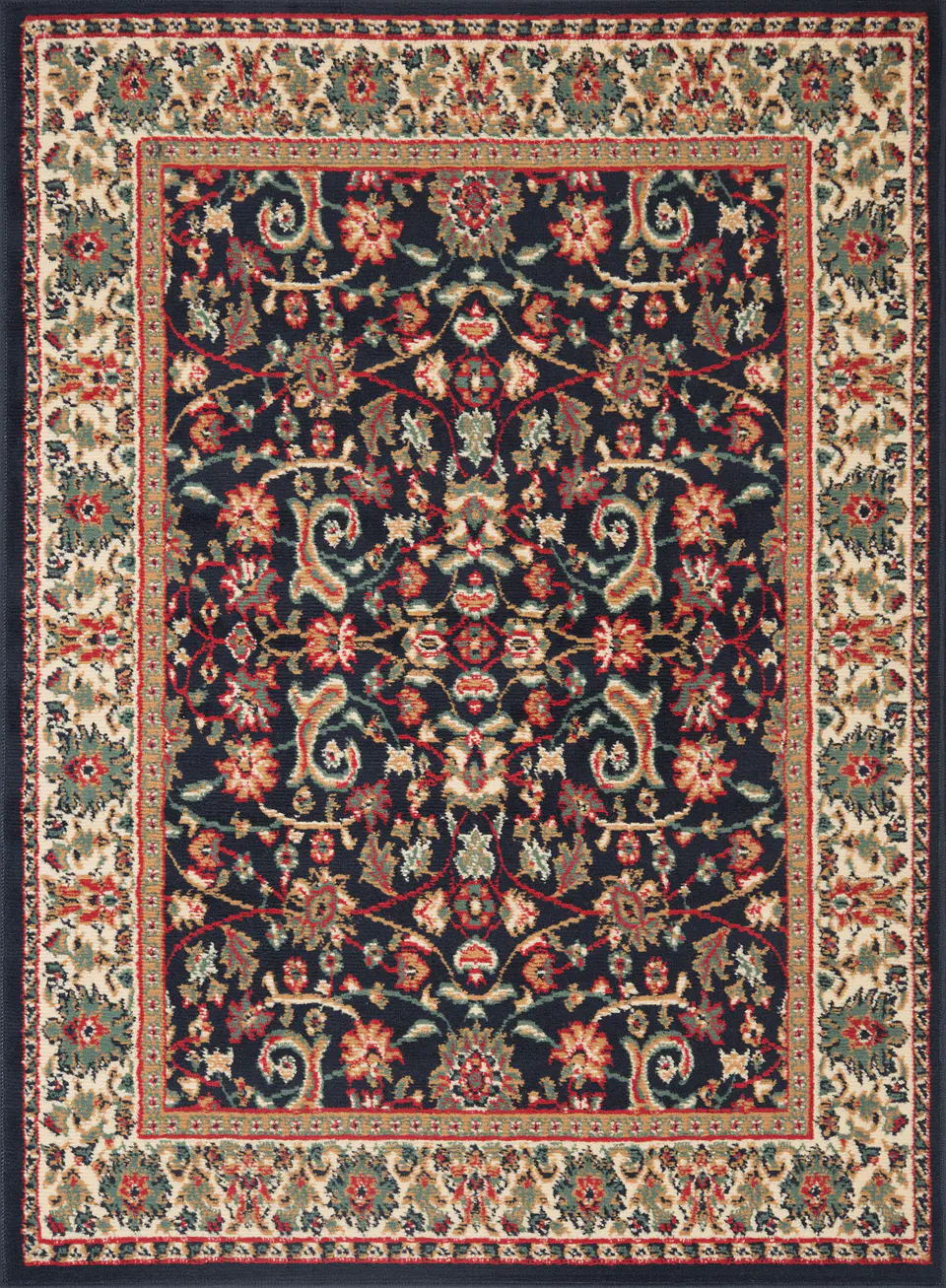 Alfombra Hibisco Negro 1