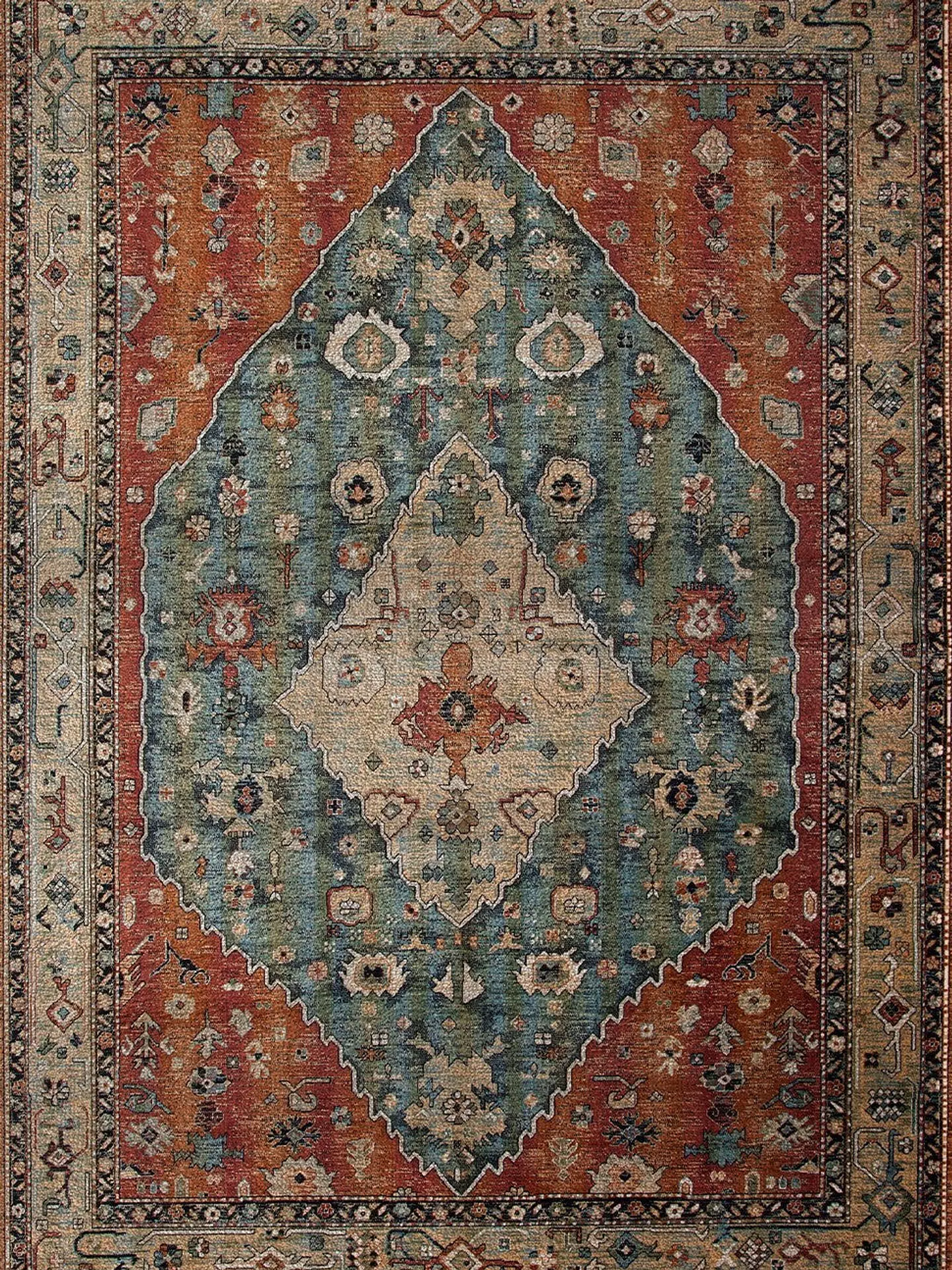 Alfombra Vintage Rust 1