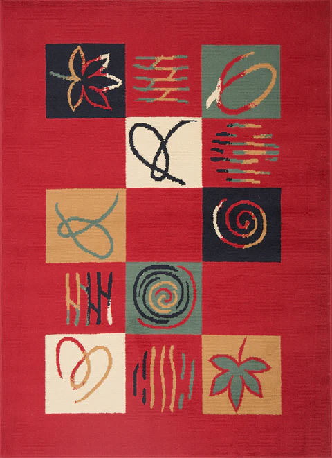 Alfombra Amapola Rojo