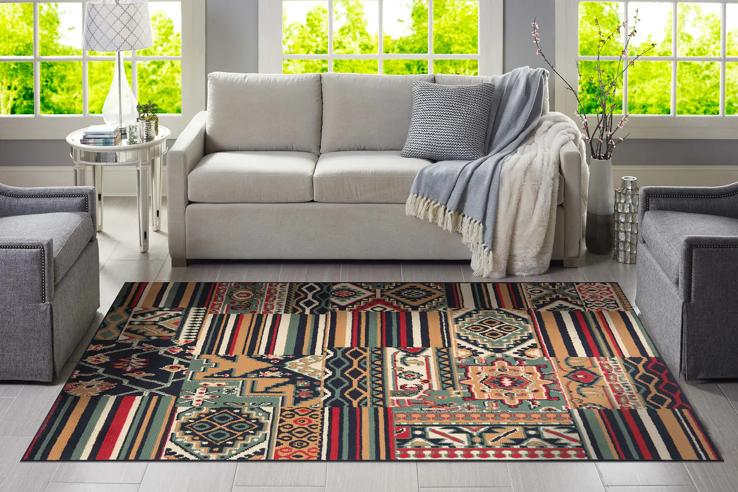 Alfombra Cosmos Verde 2