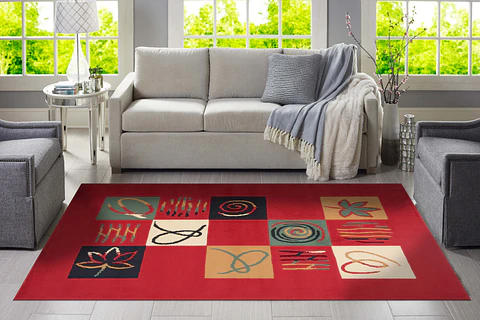 Alfombra Amapola Rojo