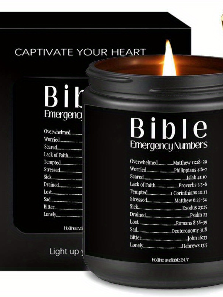 Capture your Heart Candles, Bible Verse Things, Christian Gifts for Men Women Him Her Godmother Godfather Friends Christian on Christmas Birthday Anniversary, Christian Home Decor Decoration, 4