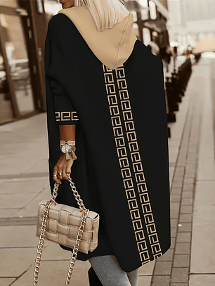 Luxe Geo Pattern Knit Cardigan