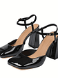  Rhythm Elegant Chunky Block Heel Slingback Heels - thumbnail 3