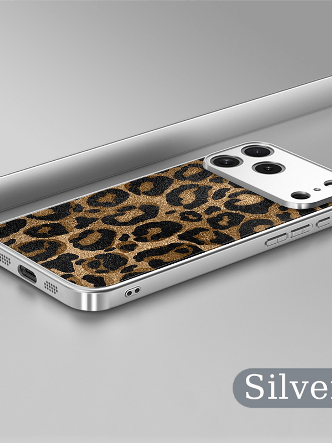 Vibrant Electroplated Tempered Glass Leopard-Pattern Phone Case for Apple for iphone 17, Air 16, Pro Max 15, 14 Plus, 13, 12, 11, Premium Shockproof Protection, Smartphone Case A, Handy Cover 5