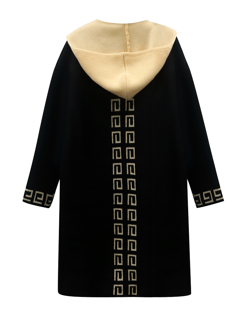 Luxe Geo Pattern Knit Cardigan 2