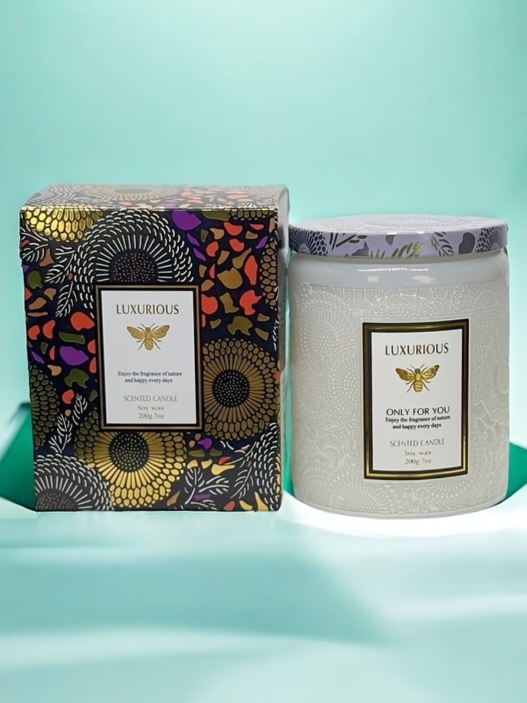 Scented Candles Large Wood Wicked Candles, Decorative Candles in Glass, Natural Soy Wax, 40 Hours Long Burning 4