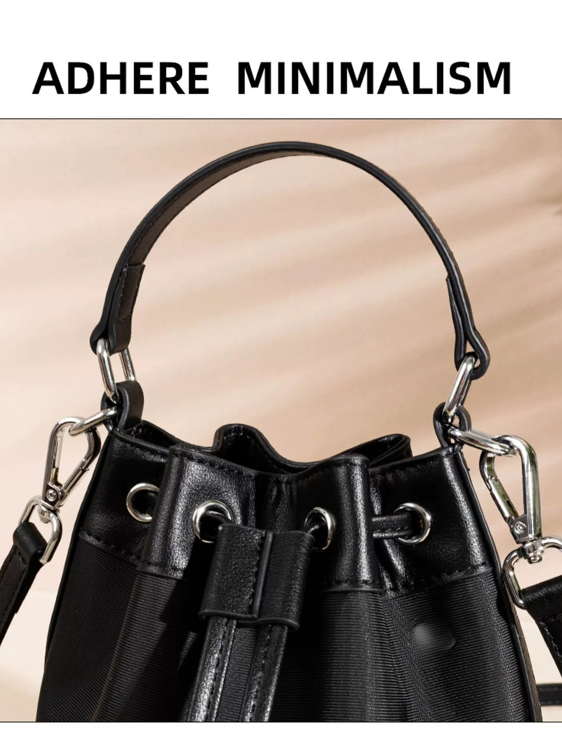 Women'S Retro Bucket Bag - Crossbody & Handbag with Adjustable Strap, Drawstring Closure, Golden-Tone Hardware & Lining - Solid Everyday Purse for Casual & Formal Outfits - Durable & Versatile Women'S 6