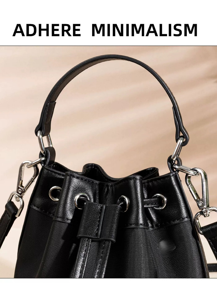 Women'S Retro Bucket Bag - Crossbody & Handbag with Adjustable Strap, Drawstring Closure, Golden-Tone Hardware & Lining - Solid Everyday Purse for Casual & Formal Outfits - Durable & Versatile Women'S 6