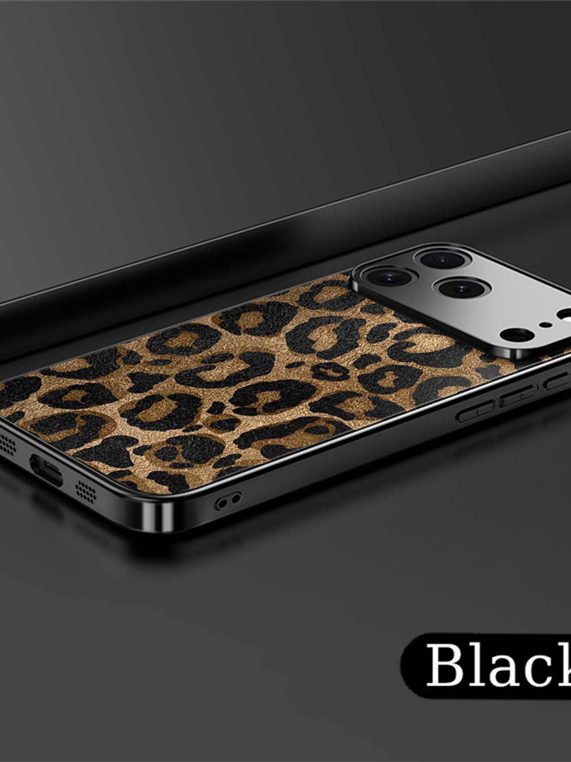 Vibrant Electroplated Tempered Glass Leopard-Pattern Phone Case for Apple for iphone 17, Air 16, Pro Max 15, 14 Plus, 13, 12, 11, Premium Shockproof Protection, Smartphone Case A, Handy Cover 7