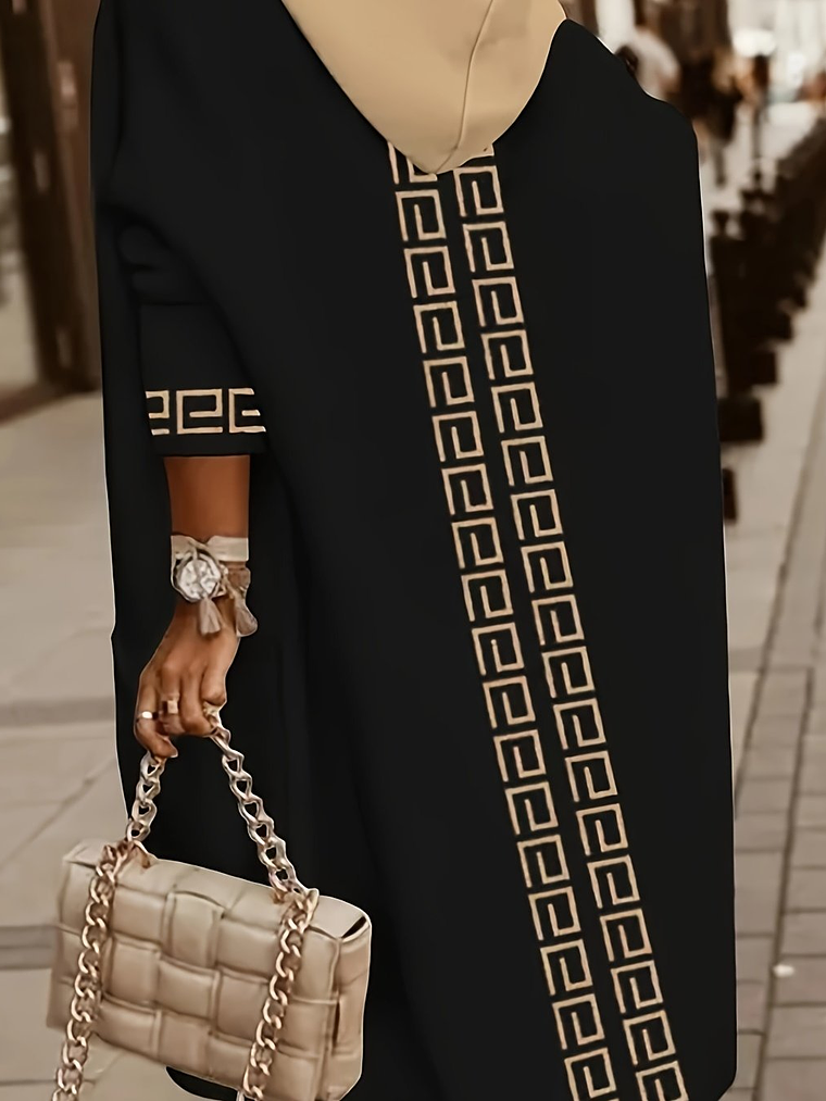 Luxe Geo Pattern Knit Cardigan 5