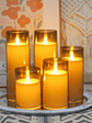 [Christmas Halloween] Halloween Christmas Decorations, Ivory Flameless Candles With Remote And Timer, 5pcs 1 AA Battery Operated Acrylic Flickering LED Pillar Candles For Romantic Ambiance And Home Ho - vignette 8
