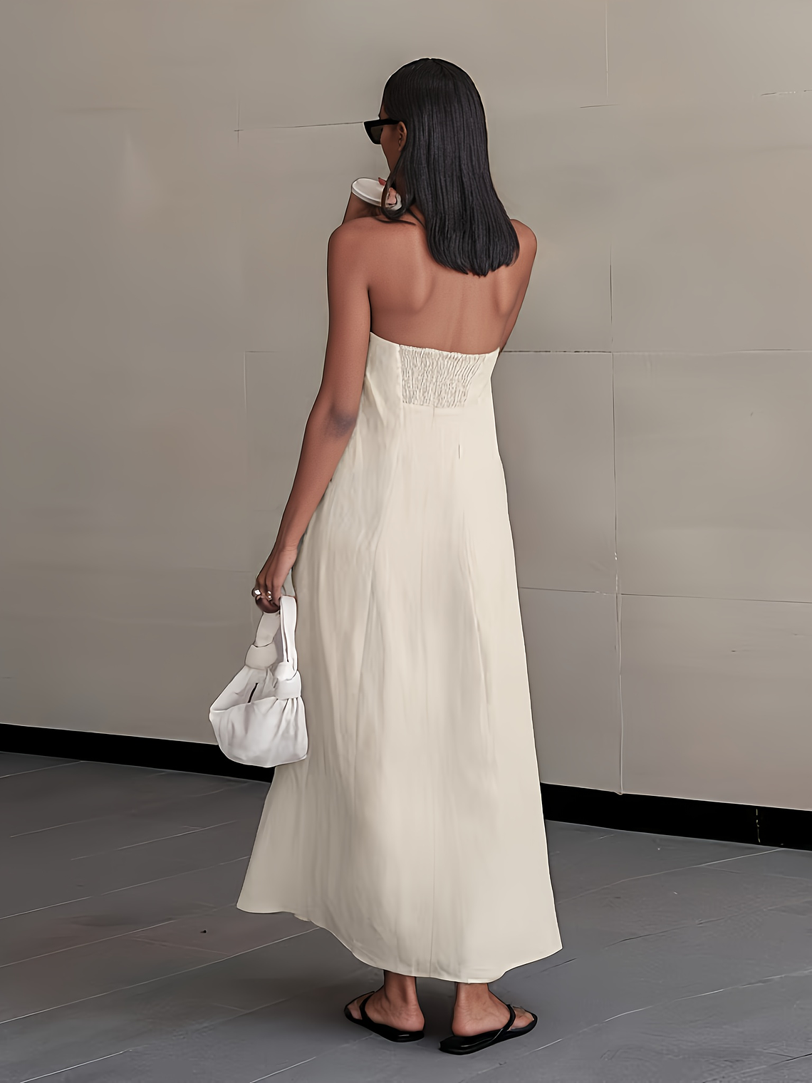 She Floats Linen Wrap Dress 5